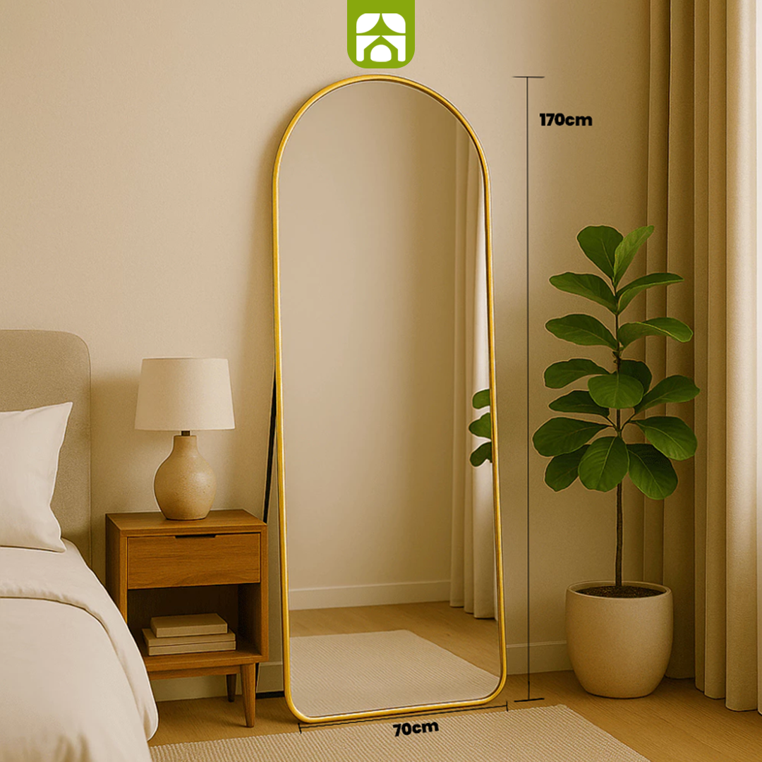 Espelho Decorativo Corpo Inteiro com Suporte — Design Pinterest