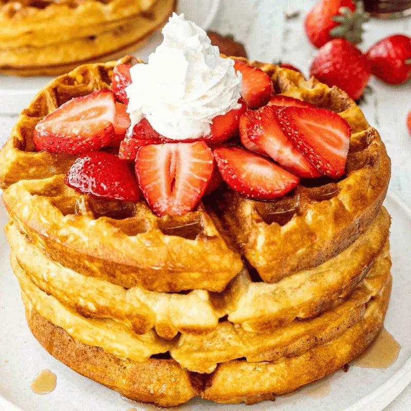 Máquina de Waffle Elétrica Antiaderente — Prática, Rápida e Waffles Perfeitos em Minutos