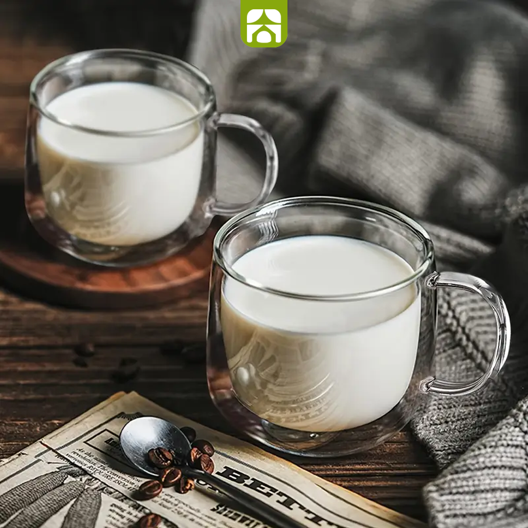 Combo Chaleira Elétrica Café & Chá - Turbo Inox + 4 Xícaras Vidro Duplo de Brinde