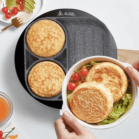 Frigideira 3 em 1 Antiaderente — Alta Resistência, Não Risca, Cozinha Sem Óleo e Fácil de Limpar Zeliv