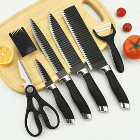 Kit de 6 Facas Premium — Super Afiadas, Antiaderentes e Ideais para Churrasco e Cozinha