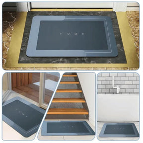 Tapete Mágico Ultra Absorvente — Secagem Imediata e Antiderrapante para Banheiro e Cozinha